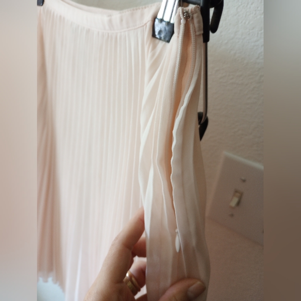 Mango Suit Blush Pleated Skirt - Picture 2 of 3